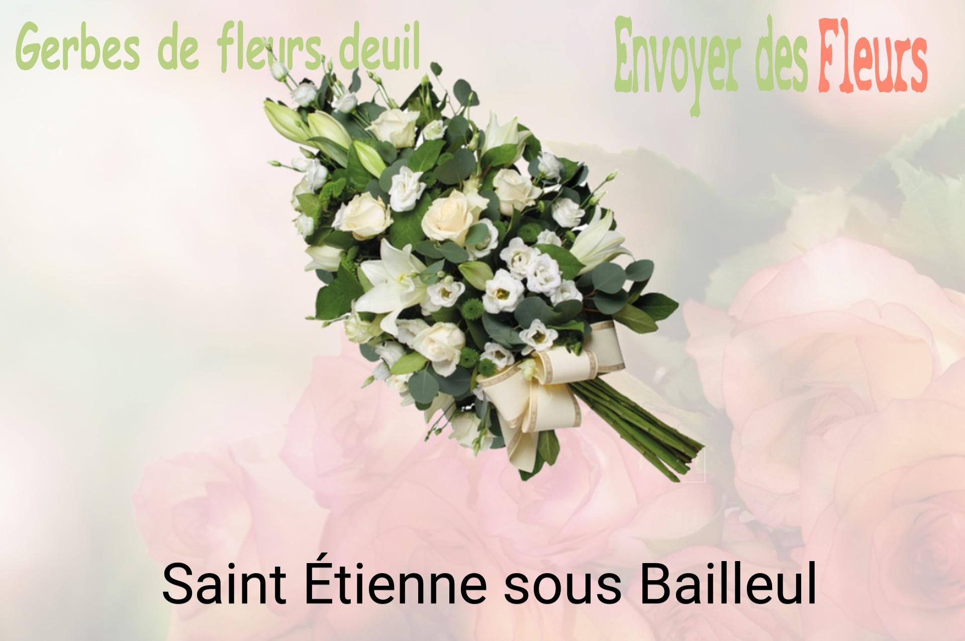 Gerbe de fleurs de deuil livrée à Saint-Étienne-sous-Bailleul